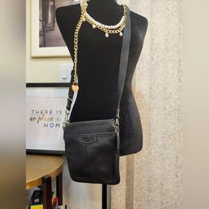 Coach Black Leather Crossbody Bag